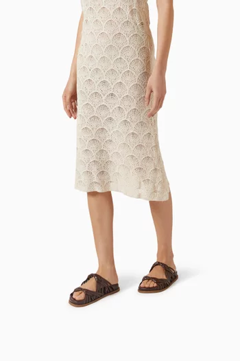 Woven Sandals in Leather