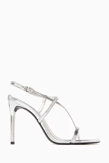 Azure 105 Sandals in Metallic Leather