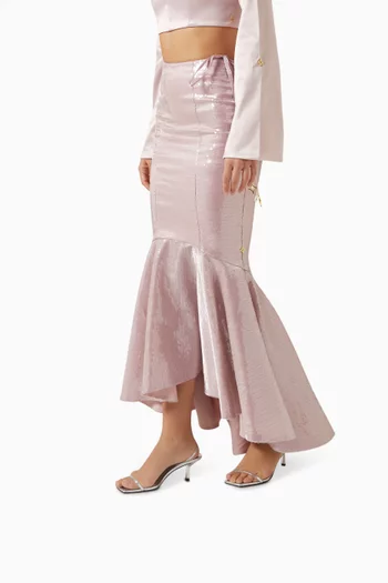 Judith 65 Slingback Sandals in Metallic Leather