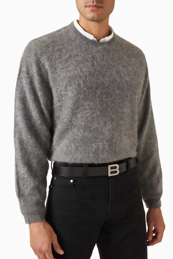 B Bold Reversible Belt in Leather