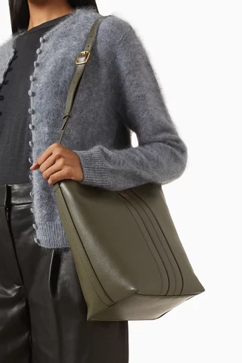 حقيبة باكيت ساين جلد