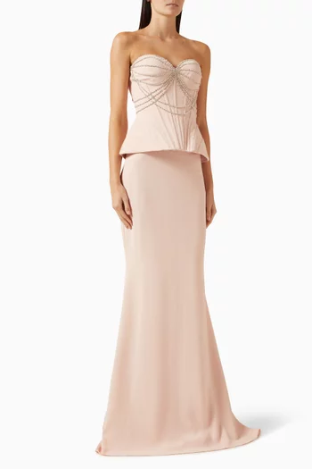 Capella Top & Skirt Set in Crepe