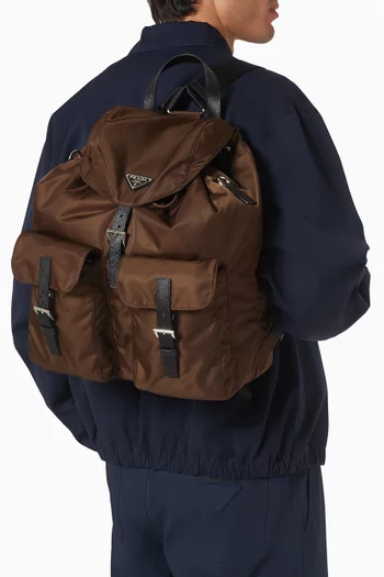 حقيبة ظهر نايلون معاد تدويره