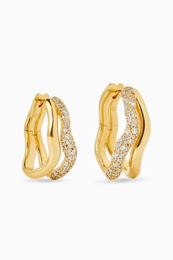 أقراط دائرية مولتن متوسطة