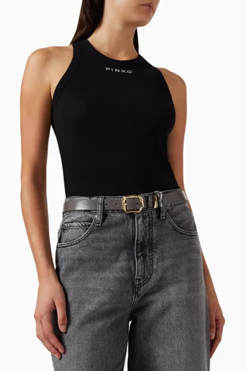 Chunky H3 Belt in Leather