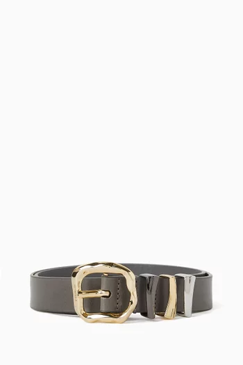 Chunky H3 Belt in Leather