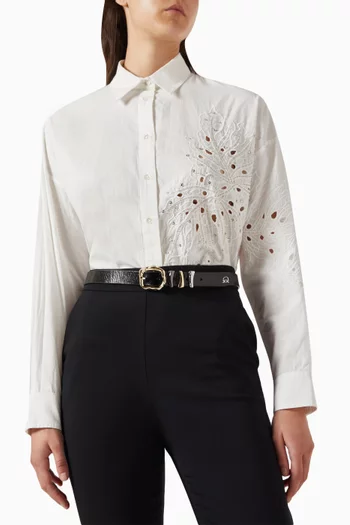 Chunky H3 Belt in Leather