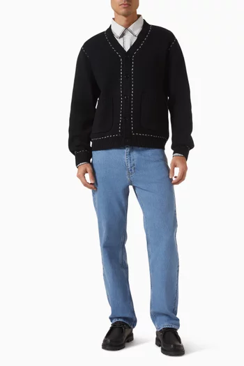 Straight Leg Jeans in Denim