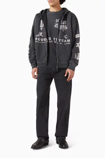 تي شيرت فينتج بطبعة Rodeo Team قطن