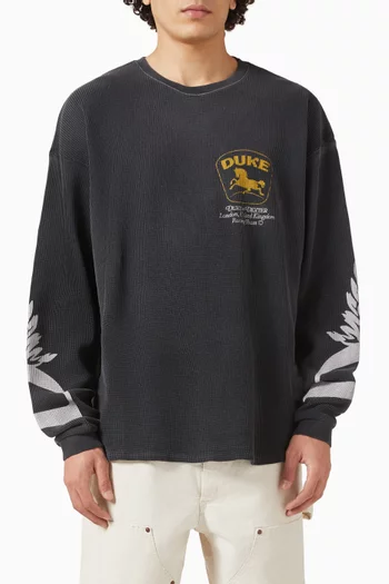 DR3 Sponsors Vintage Waffle T-shirt in Cotton