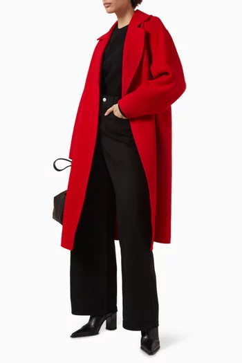 بنطال جينز بقصة ساق واسعة دينم