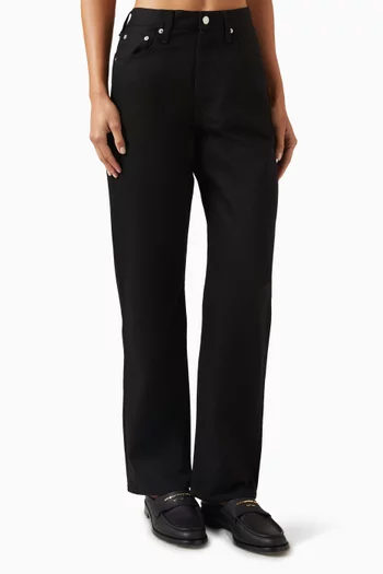 بنطال جينز ربريس دينم بقصة ساق مستقيمة