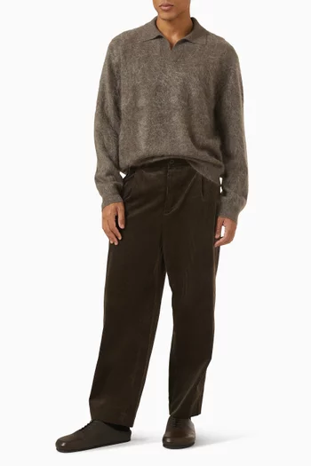 سترة بولو كشمير ناعم