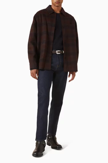 Double-faced Overshirt in Wool