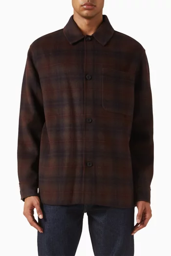 Double-faced Overshirt in Wool