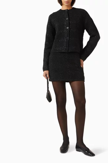 Sparkly Cardigan in Boucle-knit