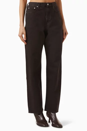 بنطال جينز ربريس دينم بقصة ساق مستقيمة