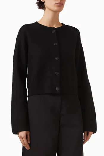 Cardigan in Boiled-wool