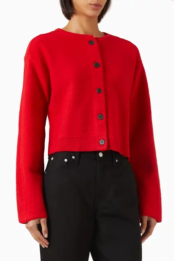 Cardigan in Boiled-wool