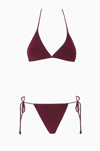 String Bikini Set in Poly Lycra