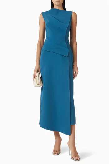 فستان نورمانهيل متوسط الطول كريب