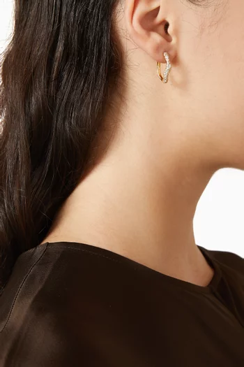 أقراط مولتن سنو دائرية صغيرة