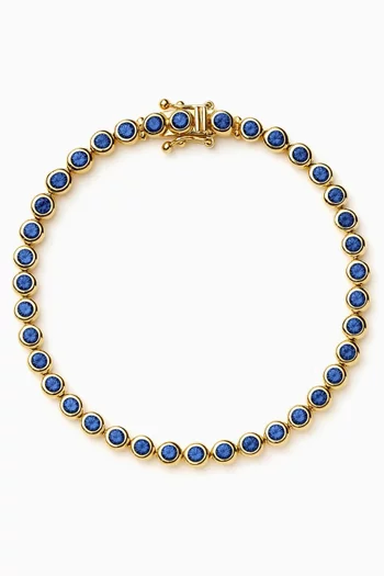 سوار تنس مطلي ذهب عيار 18