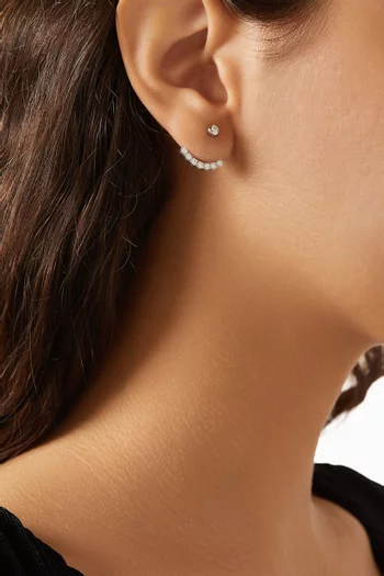 أقراط تنس بتصميم جاكيت فضة ‏إسترلينية