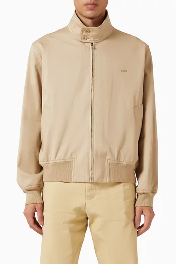 Zipped Jacket in Organic-cotton