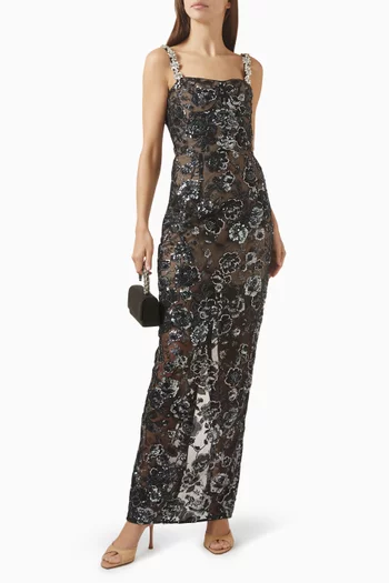 Dahlia Sequinned Maxi Dress