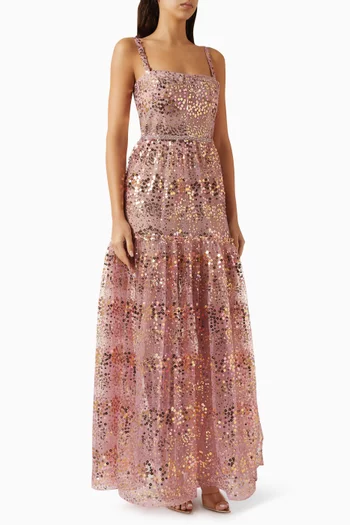 Midnight Sequinned Gown