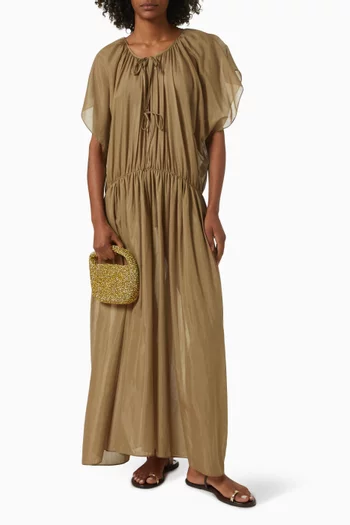 Esther Maxi Dress in Cotton-silk