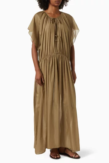 Esther Maxi Dress in Cotton-silk