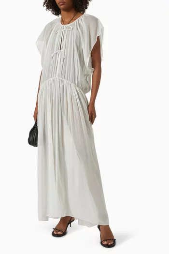 Esther Maxi Dress in Cotton-silk