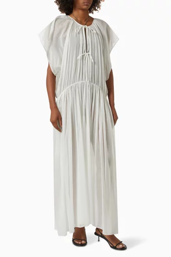 Esther Maxi Dress in Cotton-silk