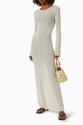 Hilary Maxi Dress in Cotton-knit