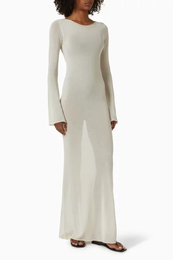 Hilary Maxi Dress in Cotton-knit