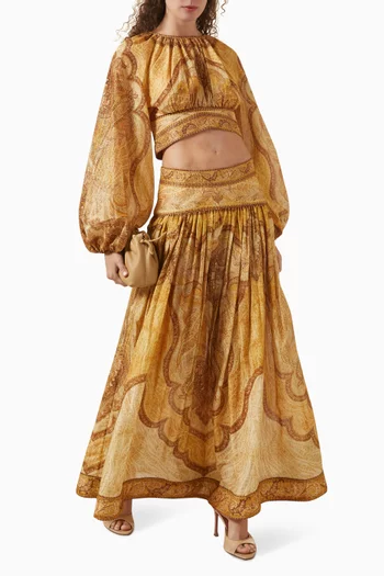 بلوزة واندرلست قصيرة مزيج قطن