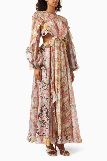 فستان داي لايت بأكمام واسعة قطن