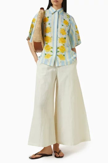 Flared Wide-leg Pants