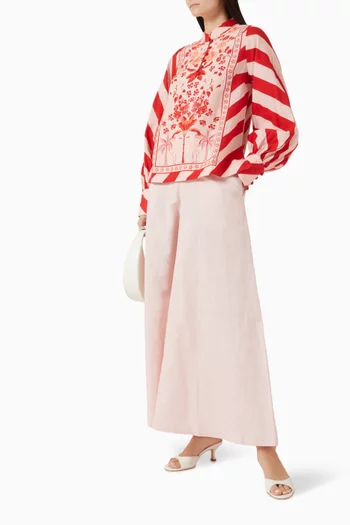 Flared Wide-leg Pants