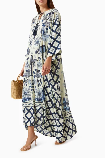 قفطان مونو يتطريز يدوي بالخرز