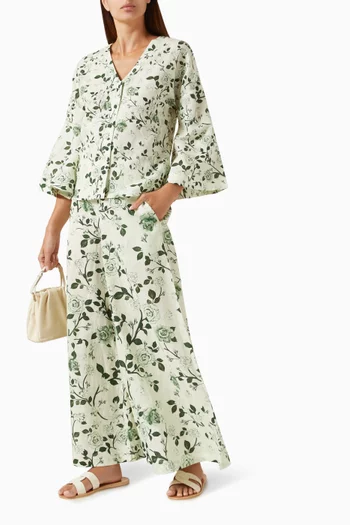 Flared Wide-leg Pants