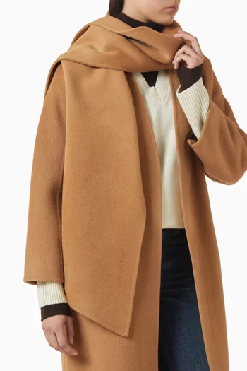 Double-faced Scarf in Merino-cashmere