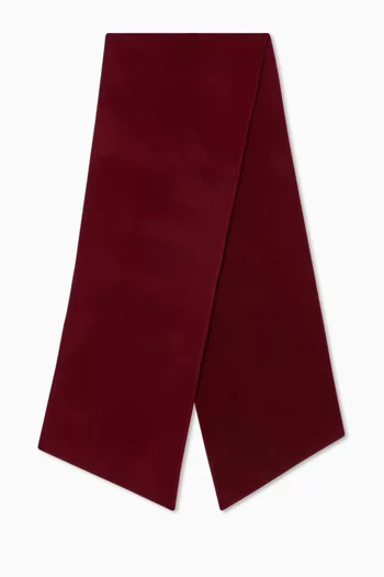 Double-faced Scarf in Merino-cashmere