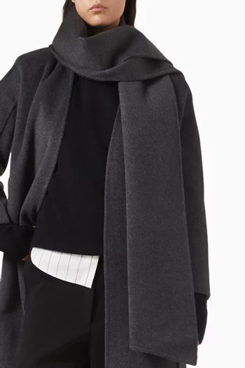 Double-faced Scarf in Merino-cashmere
