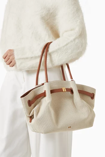 Medium Hana Tote Bag in Canvas & Leather