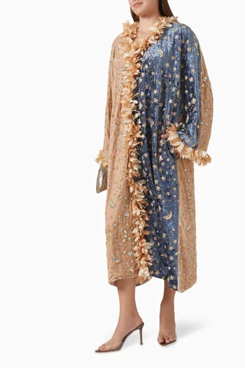 Galaxia Midi Dress in Velvet