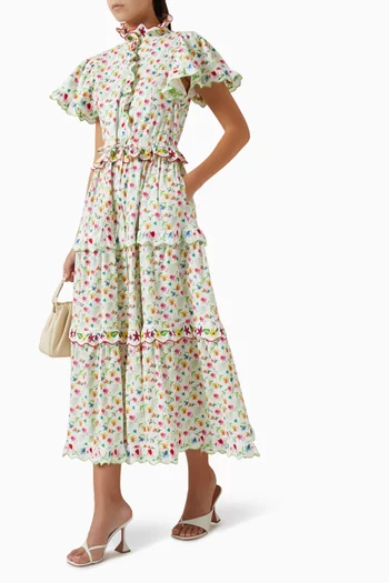 Nebula Midi Dress in Cotton