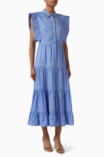 Lucero Maxi Dress in Viscose Blend